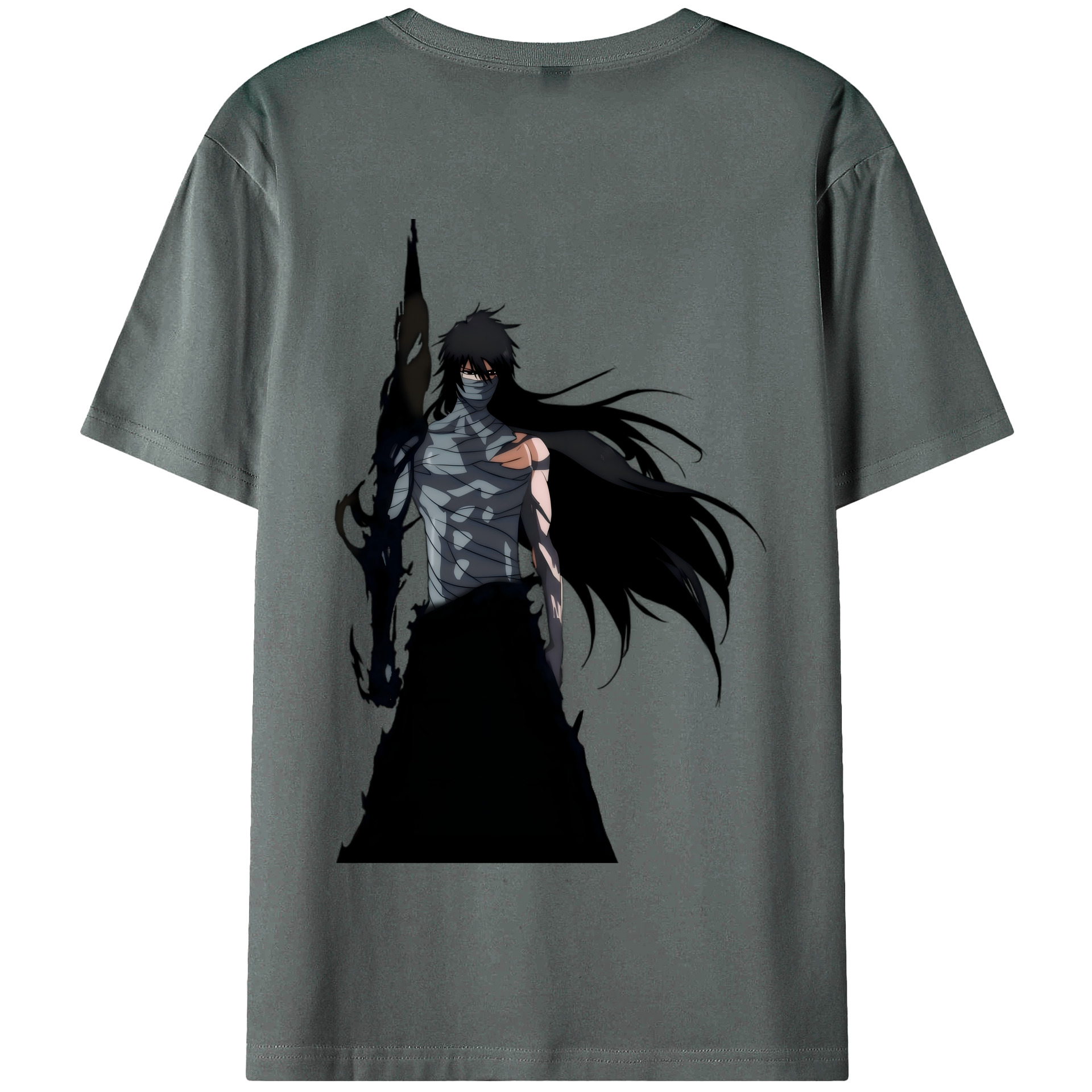 （画像用） ブリーチ 黒崎一護（くろさき いちご）BLEACH Kurosaki Ichigo 綿100％半袖Tシャツ（背面プリント）